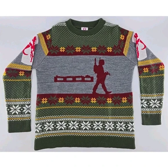Star Wars Numskull Boba Fett Mens Small Nordic Ugly Christmas Sweater
